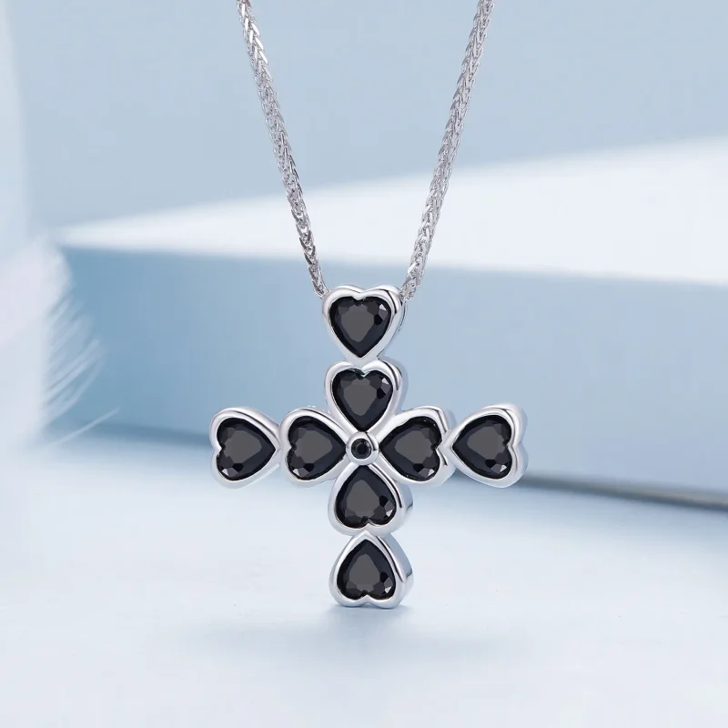 (immagine per) Collana a croce di stile Pandora - BSN335 - Visualizza 3