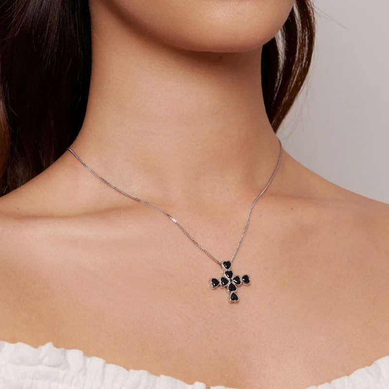 (immagine per) Collana a croce di stile Pandora - BSN335 - Visualizza 6
