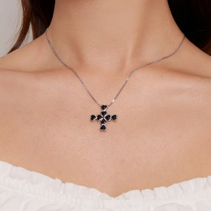 (immagine per) Collana a croce di stile Pandora - BSN335 - Visualizza 7