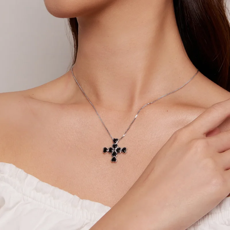 (immagine per) Collana a croce di stile Pandora - BSN335 - Visualizza 8