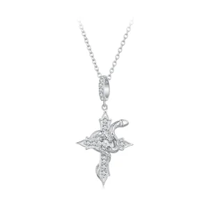 (immagine per) Collana a croce stile Pandora con serpente - SCN500