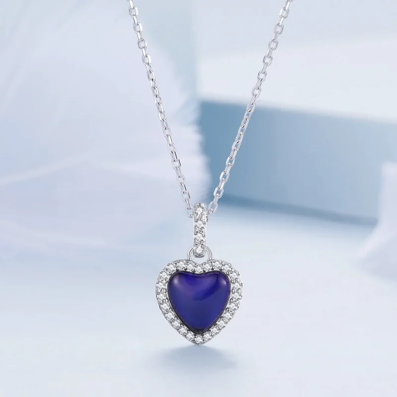 (immagine per) Collana a cuore emozionale stile Pandora - BSN344 - Visualizza 3