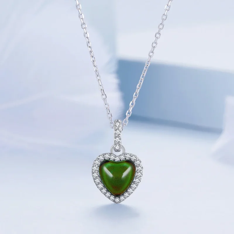 (immagine per) Collana a cuore emozionale stile Pandora - BSN344 - Visualizza 4