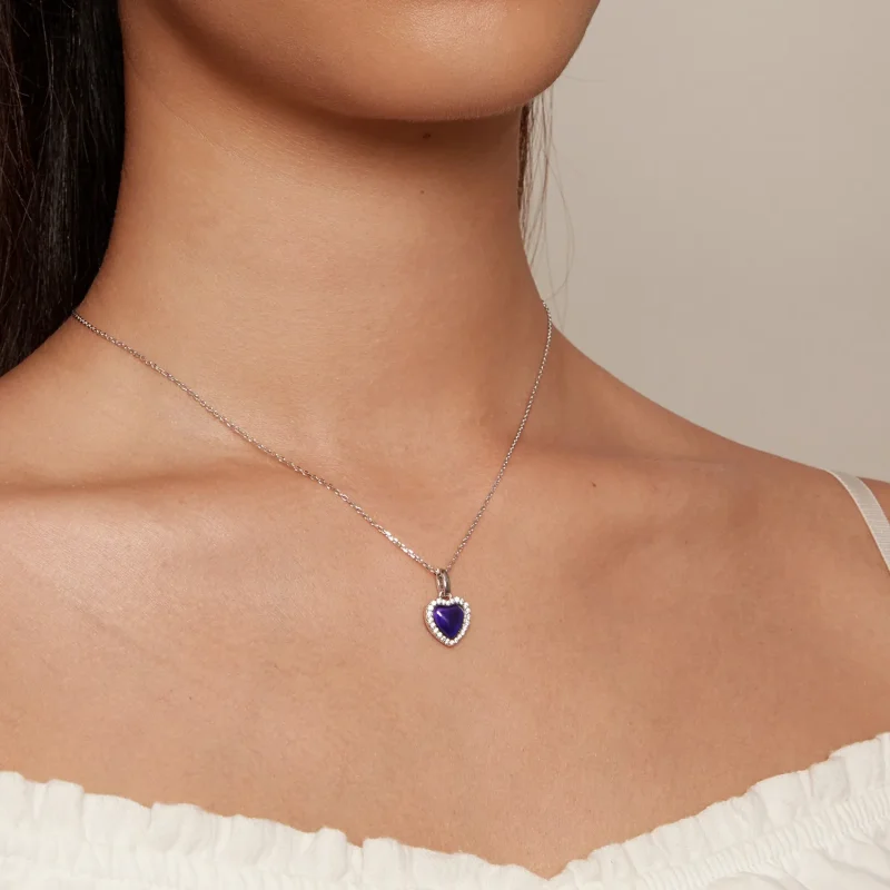 (immagine per) Collana a cuore emozionale stile Pandora - BSN344 - Visualizza 6