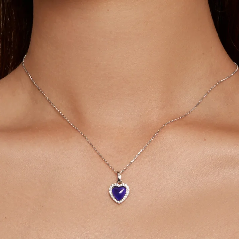 (immagine per) Collana a cuore emozionale stile Pandora - BSN344 - Visualizza 7