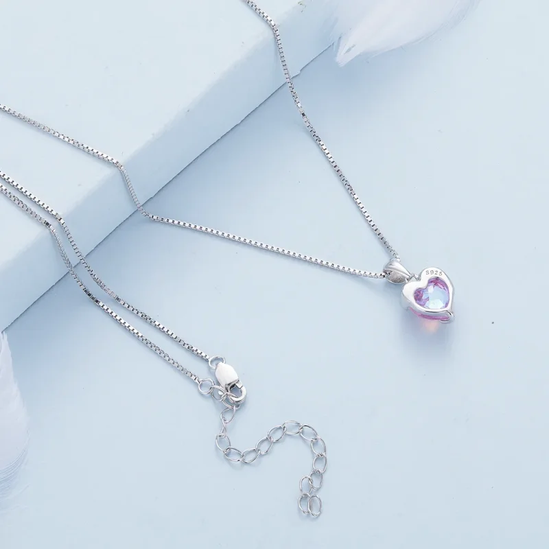 (immagine per) Collana a cuore fuso in stile Pandora - BSN322 - Visualizza 4