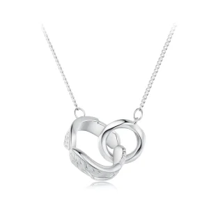 (immagine per) Collana a doppio anello Mobius in stile Pandora - BSN362