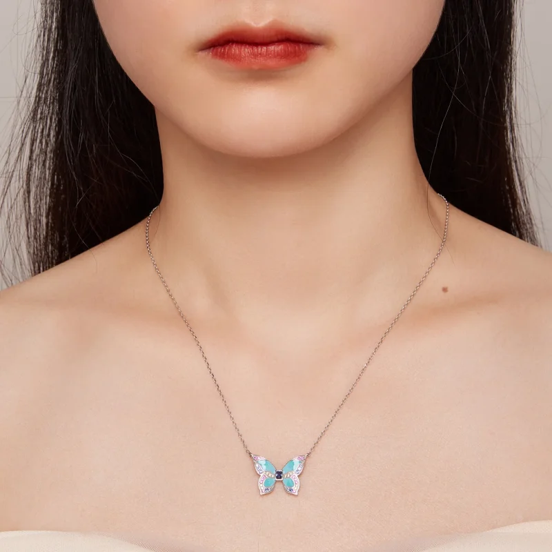 (immagine per) Collana a farfalla in stile Pandora - BSN306 - Visualizza 6