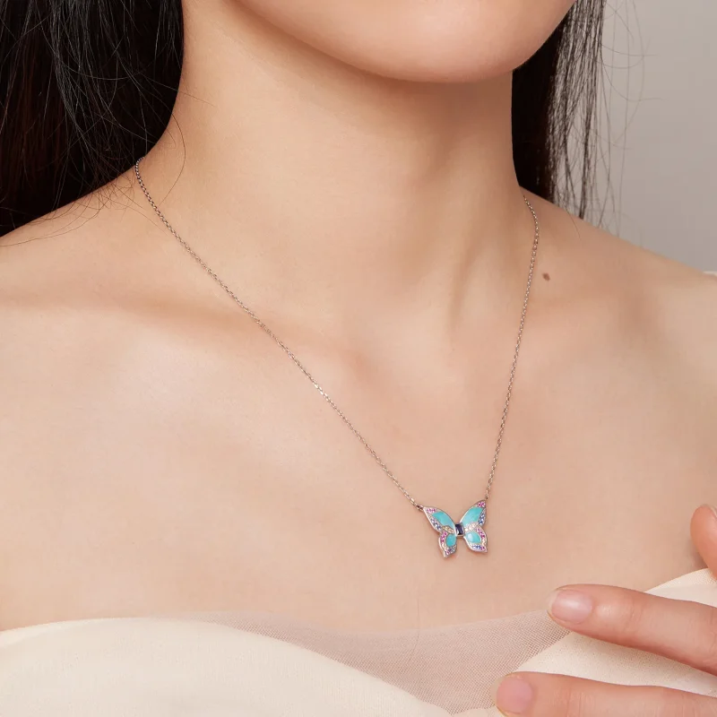 (immagine per) Collana a farfalla in stile Pandora - BSN306 - Visualizza 8
