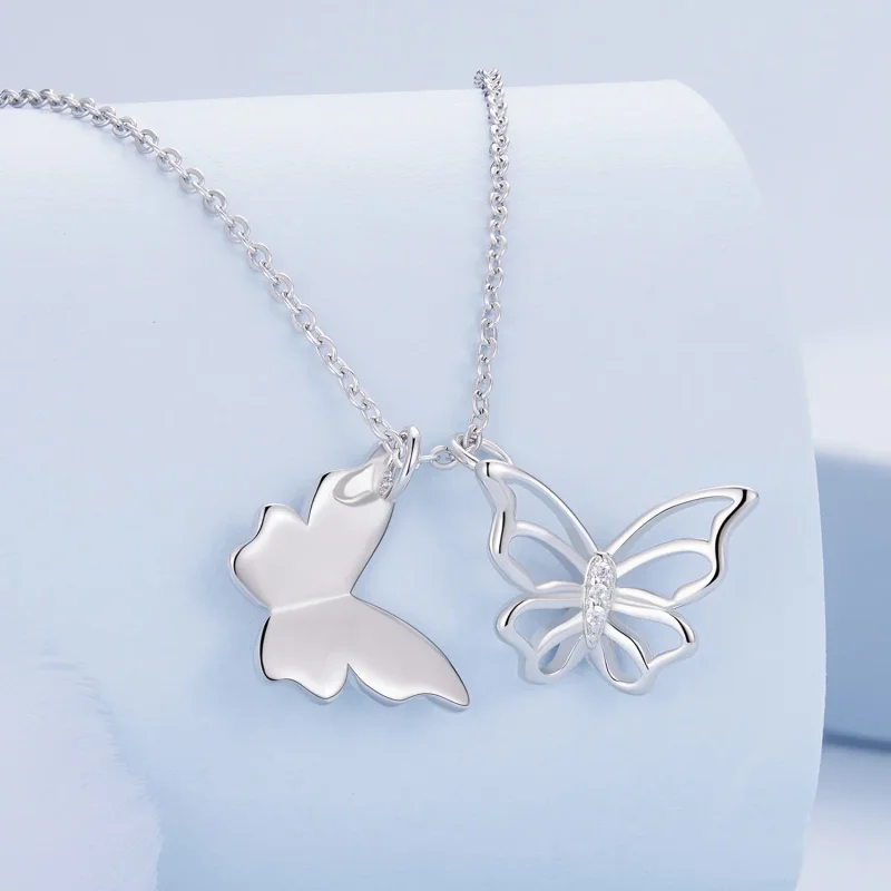 (immagine per) Collana a farfalla in stile Pandora - BSN321 - Visualizza 2