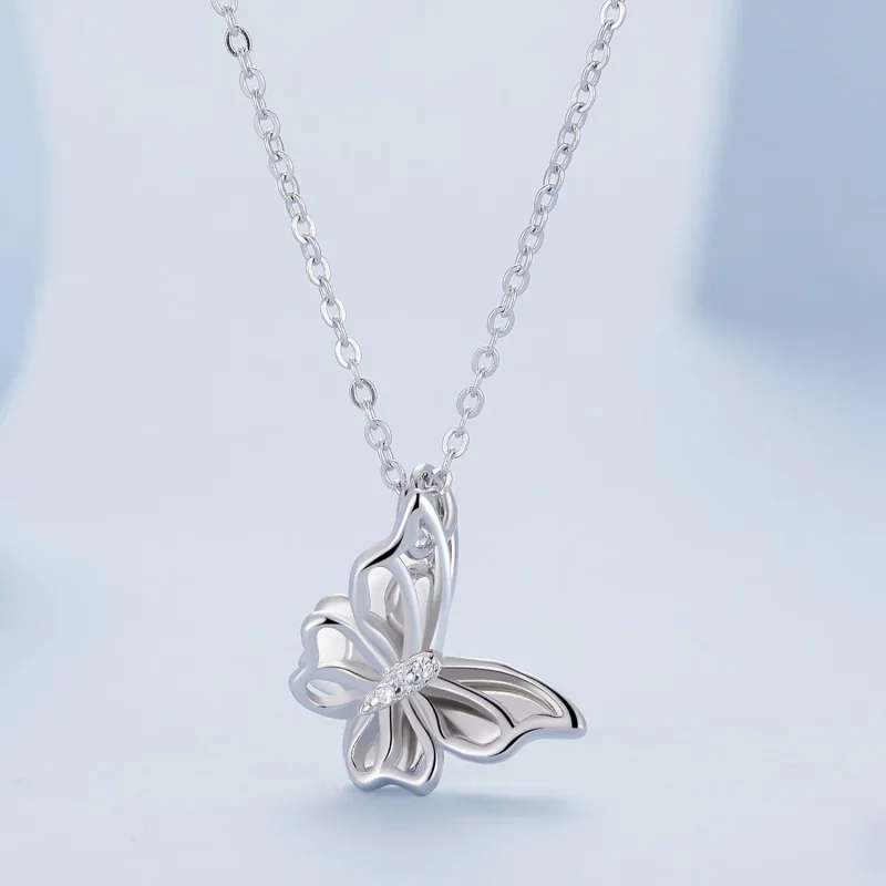 (immagine per) Collana a farfalla in stile Pandora - BSN321 - Visualizza 3