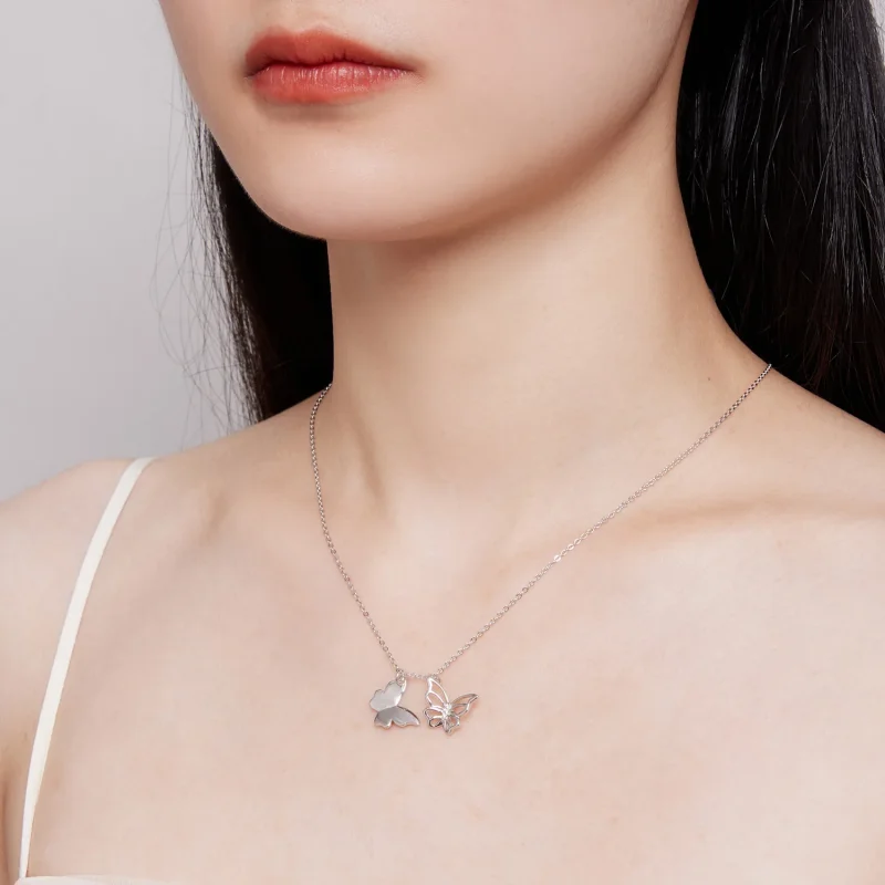 (immagine per) Collana a farfalla in stile Pandora - BSN321 - Visualizza 6