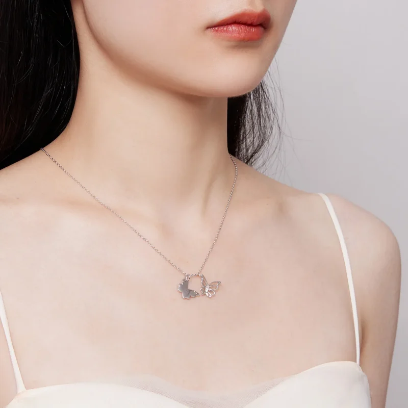 (immagine per) Collana a farfalla in stile Pandora - BSN321 - Visualizza 7