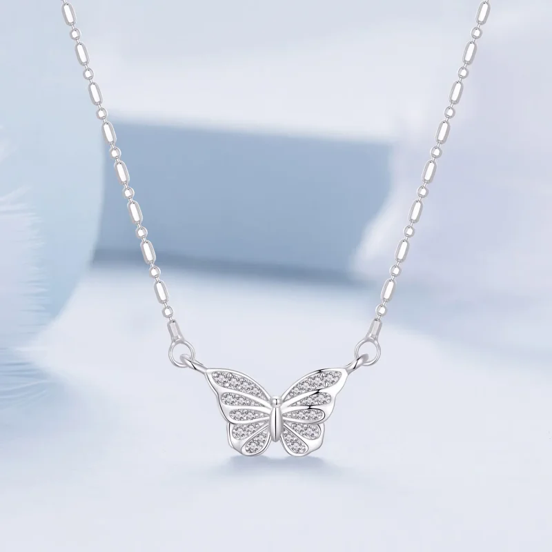 (immagine per) Collana a farfalla intelligente di stile Pandora - BSN352 - Visualizza 3