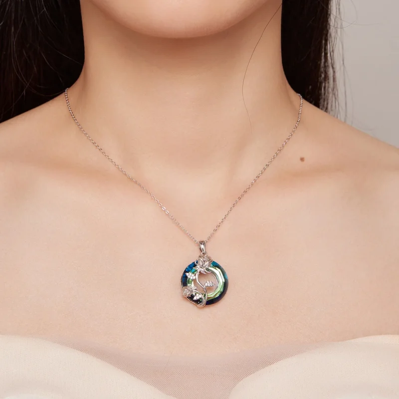 (immagine per) Collana a forma di anello angelo stile Pandora - BSN313 - Visualizza 6