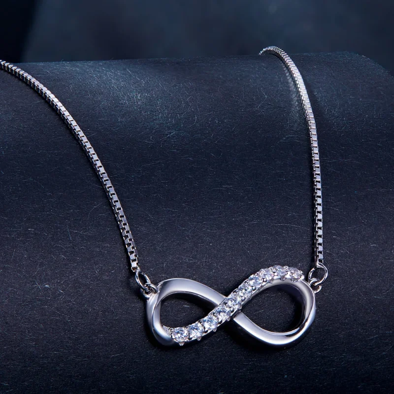 (immagine per) Collana a forma di nastro di Möbius stile Pandora (Un certificato) - MSN018 - Visualizza 3