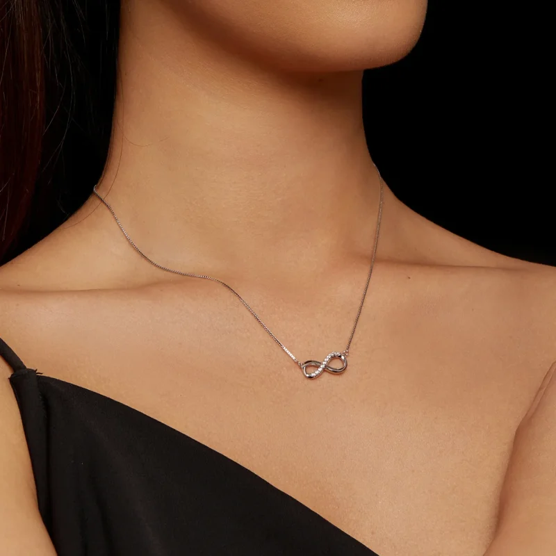 (immagine per) Collana a forma di nastro di Möbius stile Pandora (Un certificato) - MSN018 - Visualizza 6