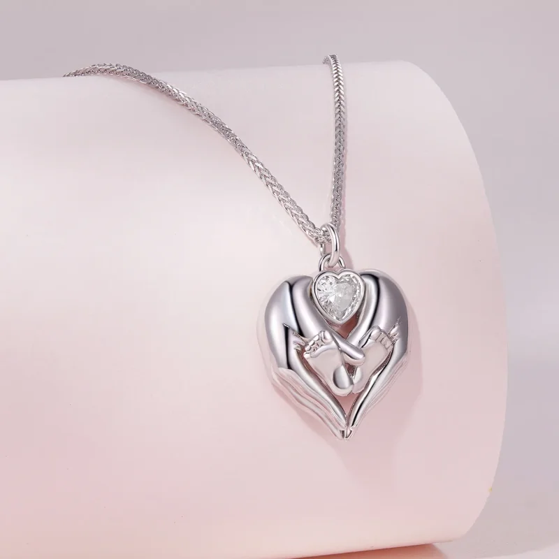 (immagine per) Collana a forma di piedino stile Pandora - SCN497 - Visualizza 2