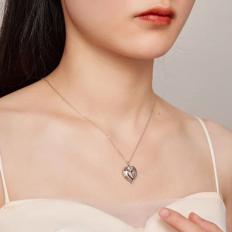 (immagine per) Collana a forma di piedino stile Pandora - SCN497 - Visualizza 8