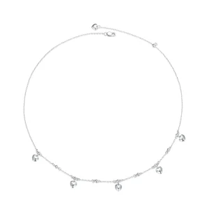 (immagine per) Collana a girocollo con pendente a forma di cuore con nappina stile Pandora - BSN359