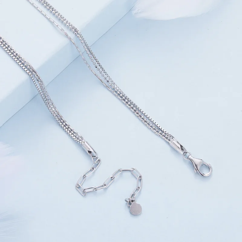 (immagine per) Collana a tre piani di stile Pandora - BSN333 - Visualizza 5