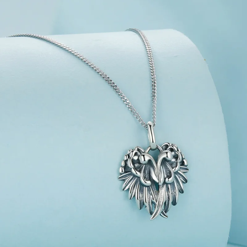 (immagine per) Collana con pendente a forma di ali in stile Pandora - SCN504 - Visualizza 2