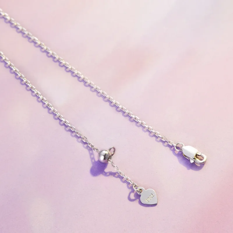 (immagine per) Collana elastica con fiore di pensée stile Pandora - BSN336 - Visualizza 4