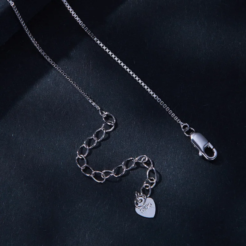 (immagine per) Collana in stile Pandora con goccia d'acqua in Moissanite (un certificato) - MSN - Visualizza 4
