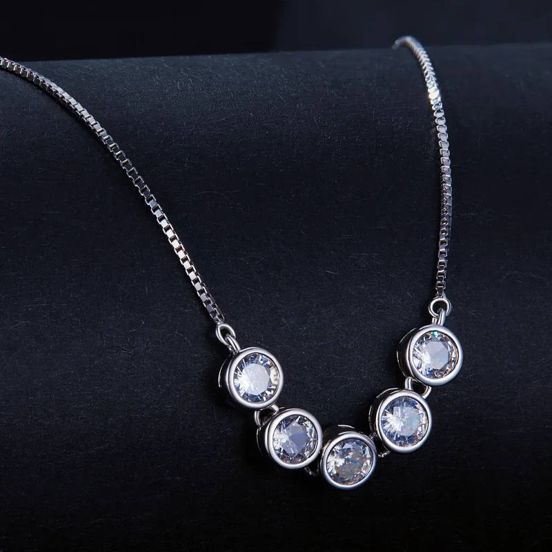 (immagine per) Collana in stile Pandora con Moissanite da 0,3 carati (un certificato) - MSN022 - Visualizza 2