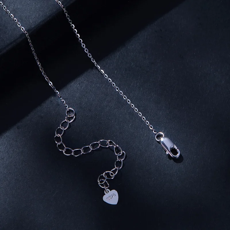 (immagine per) Collana in stile Pandora con Moissanite da 1 carato (Un certificato) - MSN021 - Visualizza 4