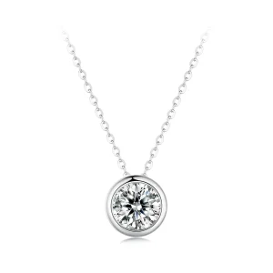 (immagine per) Collana in stile Pandora con Moissanite da 1 carato (Un certificato) - MSN021