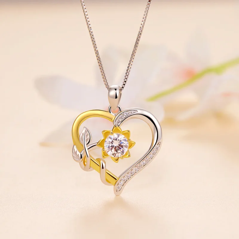 (immagine per) Collana in stile Pandora con Moissanite Love (Un certificato) - MSN012 - Visualizza 2