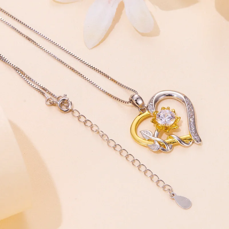 (immagine per) Collana in stile Pandora con Moissanite Love (Un certificato) - MSN012 - Visualizza 4