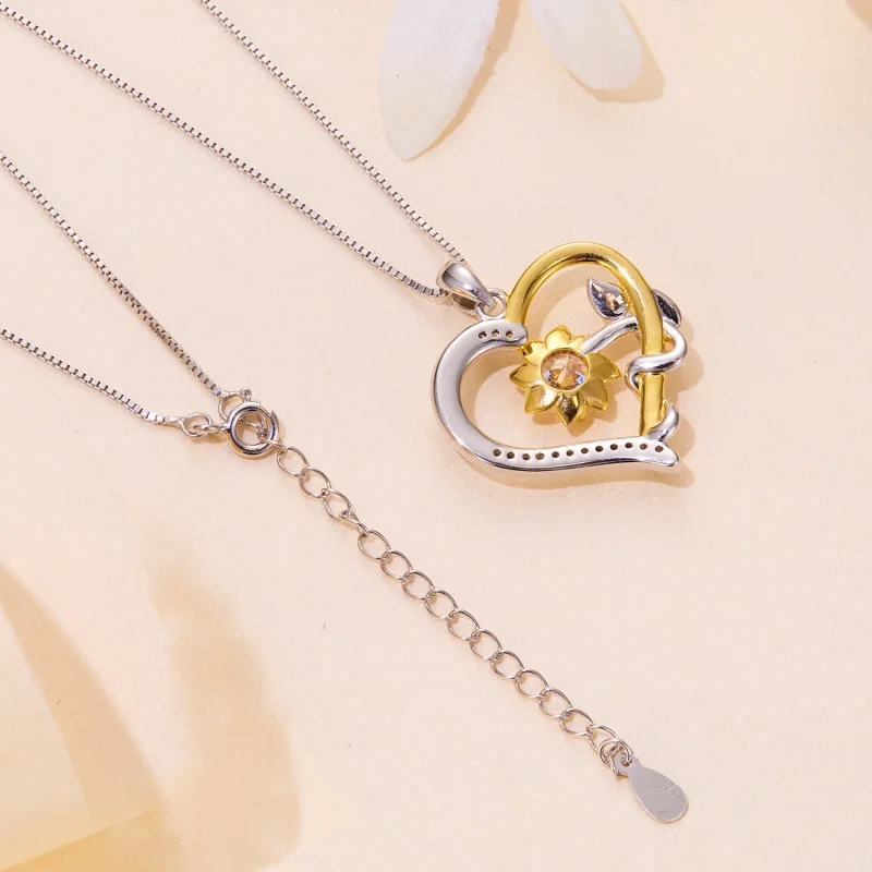 (immagine per) Collana in stile Pandora con Moissanite Love (Un certificato) - MSN012 - Visualizza 5