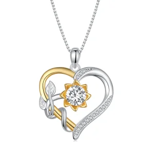 (immagine per) Collana in stile Pandora con Moissanite Love (Un certificato) - MSN012