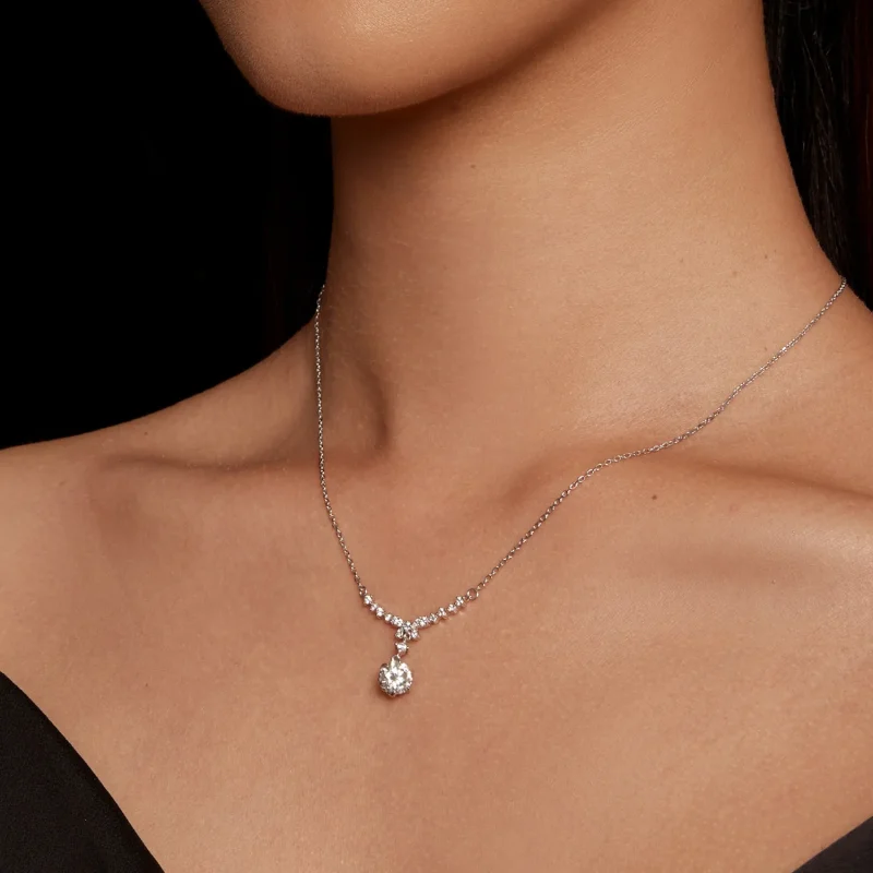 (immagine per) Collana in stile Pandora con Moissanite (Un Certificato) - MSN020 - Visualizza 5