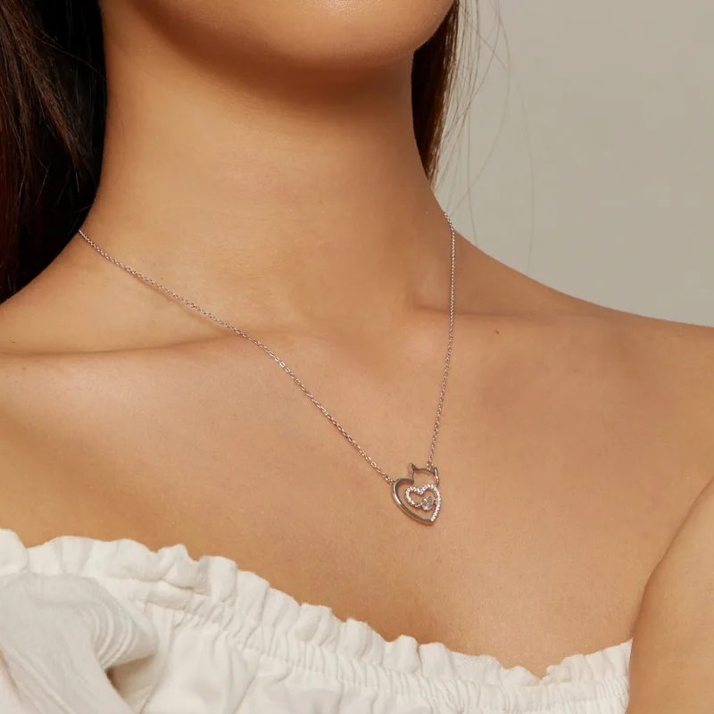 (immagine per) Collana intelligente a forma di gatto stile Pandora - SCN503 - Visualizza 5