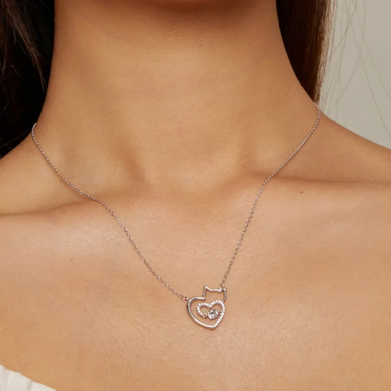 (immagine per) Collana intelligente a forma di gatto stile Pandora - SCN503 - Visualizza 6
