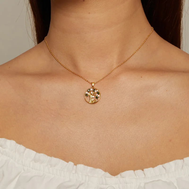 (immagine per) Collana Pandora Style Albero della Vita Dorato - SCN094-B - Visualizza 4
