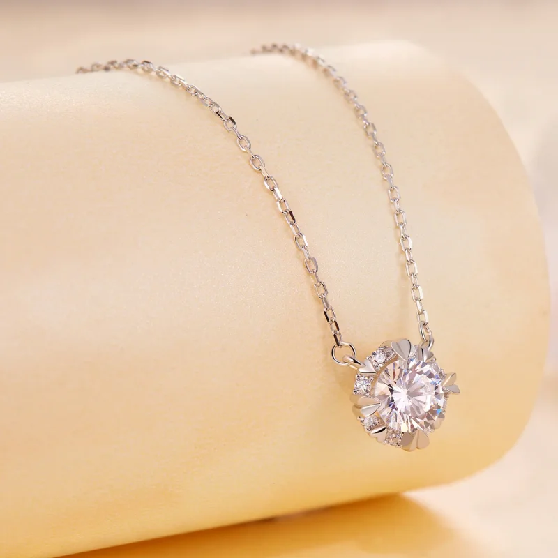 (immagine per) Collana Pandora Style Esquisite Moissanite (Un Certificato) - MSN011 - Visualizza 3
