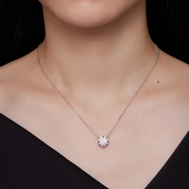 (immagine per) Collana Pandora Style Esquisite Moissanite (Un Certificato) - MSN011 - Visualizza 6