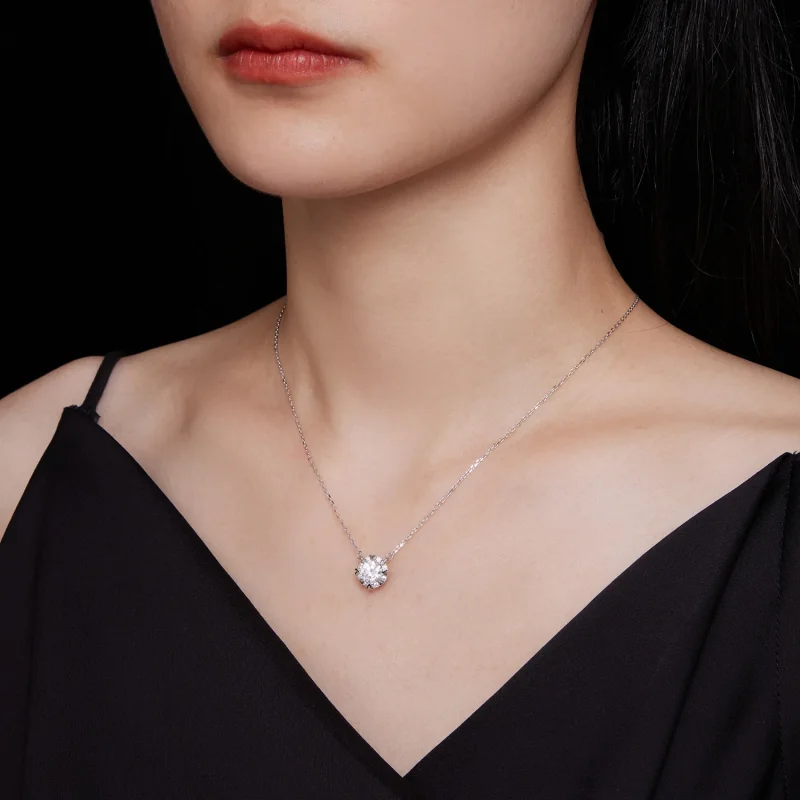 (immagine per) Collana Pandora Style Esquisite Moissanite (Un Certificato) - MSN011 - Visualizza 7
