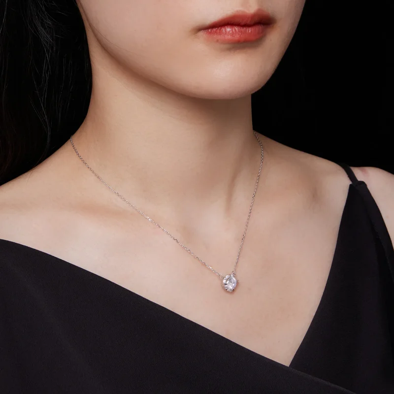 (immagine per) Collana Pandora Style Esquisite Moissanite (Un Certificato) - MSN011 - Visualizza 8