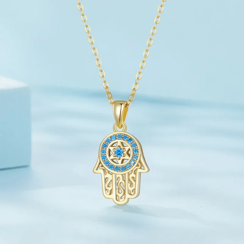 (immagine per) Collana Pandora Style Fatima's Guardian dorata - SCN264-B - Visualizza 2