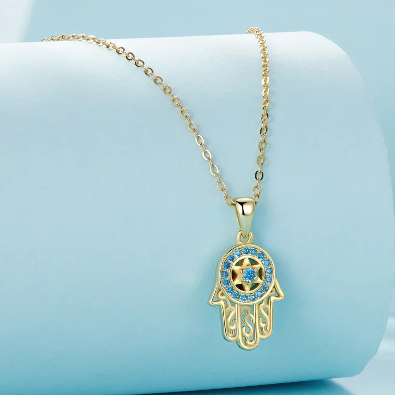 (immagine per) Collana Pandora Style Fatima's Guardian dorata - SCN264-B - Visualizza 3