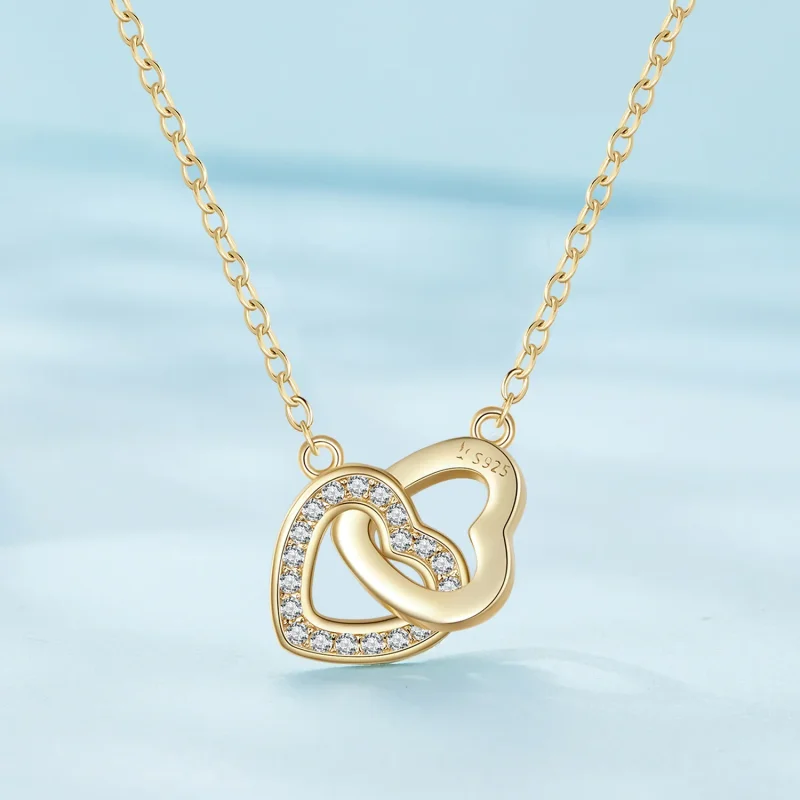 (immagine per) Collana Pandora Style Heart To Heart in argento 925 - SCN181-B - Visualizza 2