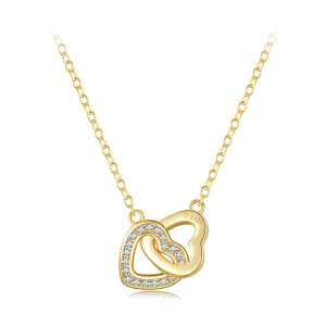 Collana Pandora Style Heart To Heart in argento 925 - SCN181-B (immagine per) Collana Pandora Style Heart To Heart in argento 925 - SCN181-B