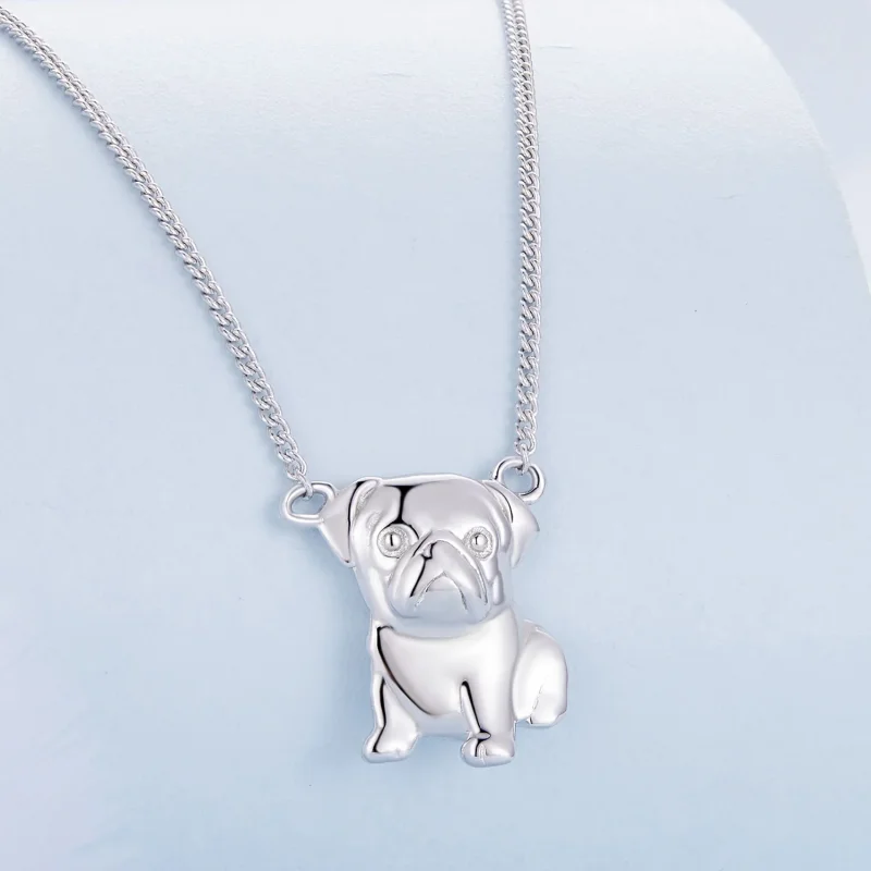 (immagine per) Collana Pug stile Pandora - BSN354 - Visualizza 2