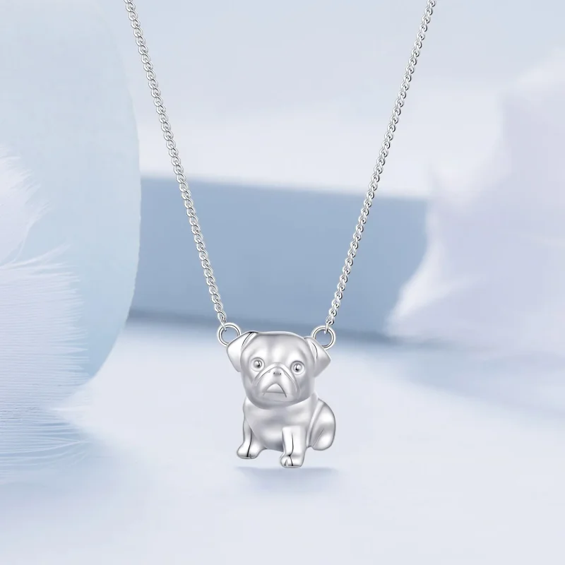 (immagine per) Collana Pug stile Pandora - BSN354 - Visualizza 3