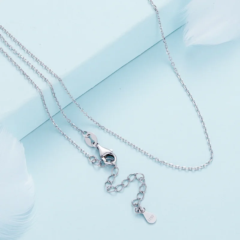 (immagine per) Collana semplice in stile Pandora in argento - SCA018 - Visualizza 4